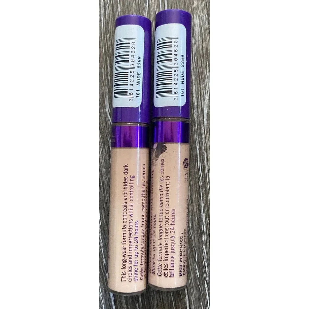 Rimmel Stay Matte Full Coverage Concealer 0.23 oz 161 Nude Lot Of 2
